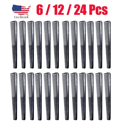 Barber Comb Pocket Hair Comb 7.5  Beard & Mustache Combs US (6 ~24 Pcs) • $6.99