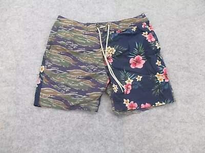 J Crew Swim Trunks Mens 30 Camo Floral Hawaiian Swimming Swimwear 7  • $24.96