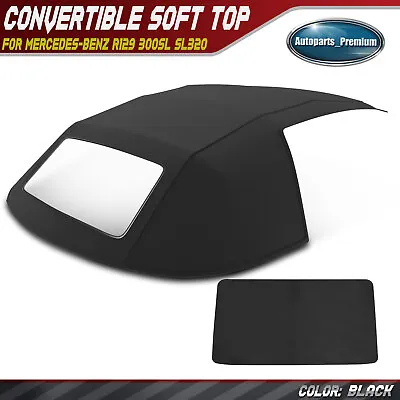 Convertible Soft Top W/ Plastic Window Black For Mercedes-Benz 300SL 500SL R129 • $201.99