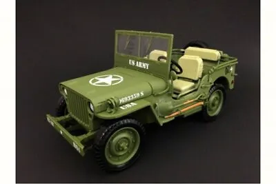 Army Jeep Vehicle Us Army 1/18 Scale Diecast Car By American Diorama 774041012gn • $49.99