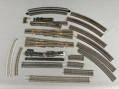Several Brands HO & N Scale Lot Of 19 Misc Tracks & Parts • $24