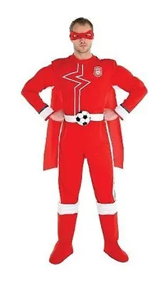 Liverpool Superhero Costume Mens Adults Fancy Dress Cape Full Costume Standard • £12.99