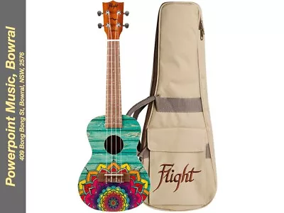 $145 • Buy Flight AUC-33 Mansion Concert Ukulele + Bag