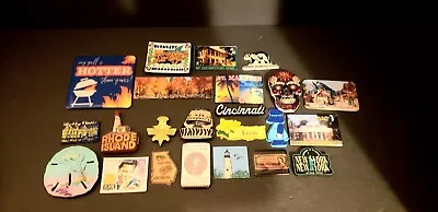 Lot Of 23 Refrigerator Magnets US Destinations And Others • $12.99