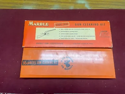 Marbles Vintage Collectible Gun Cleaning Kit Steel Case 38 Cal • $45