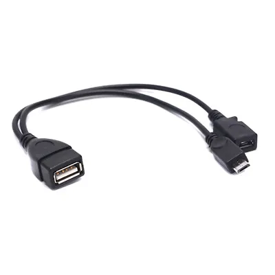 OTG Power Splitter Y Cable Micro USB Male To USB A Male Female Adapte Jn • $1.72