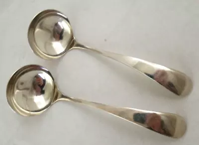 Solid Silver - OLD ENGLISH - PAIR Of CREAM LADLES - Hallmarked:- Sheffield 1964 • £56