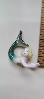 Miniature Bone China Mermaid • $25