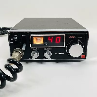 Vintage Sharp CB-2460 40 Channel CB Radio Transceiver Citizens Band Japan Made • $26.99