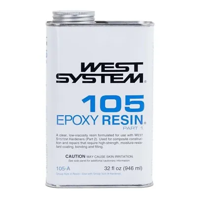 West System 105A Epoxy Resin (1 Qt) Clear • $49.97