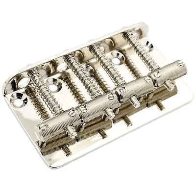 Vintage Style Threaded Spiral Saddle Bridge For Fender Jazz P Bass '58 - NICKEL • $21.99