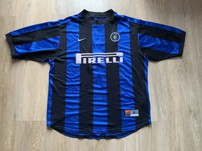 £99 • Buy Nike 99/00 Inter Milan Home Shirt Size Large RONALDO 9