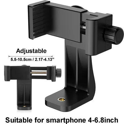 Cell Phone Tripod Adapter Holder Universal Mount Adjustable For IPhone Samsung • $6.20