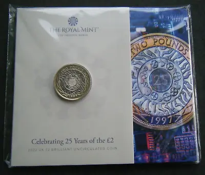 2022 25 Years Of The £2 Two Pound Coin Brilliant Uncirculated Pack - In Stock • £14.49