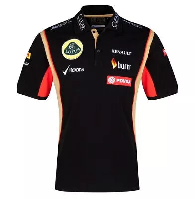 POLO Shirt Adult Formula One 1 Lotus F1 Team NEW! PDVSA Sponsor 2014/5 XSmall • £8.87