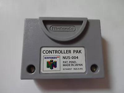 Controller Pak NUS-004 Nintendo 64 N64 Official Memory Card 256KB From Japan • $5.99