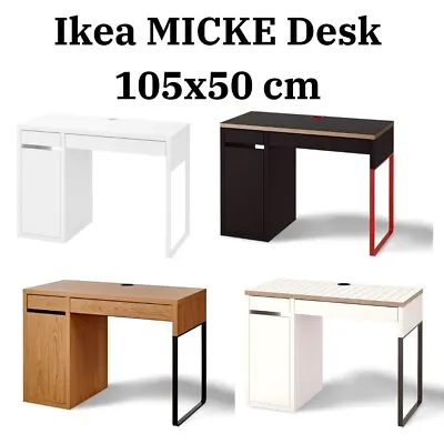 Ikea MICKE Desk Computer Drawer Home Office Furniture 105x50cm • £144.99