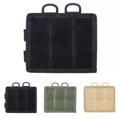 Outdoor Hook & Loop Nylon Magazine Pouch Mag Holder Molle Patch Board Panel • $8.98