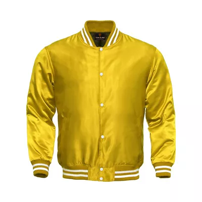 Baseball College Letterman Varsity Satin Bomber Sports Wear Super Quality Jacket • $69.99