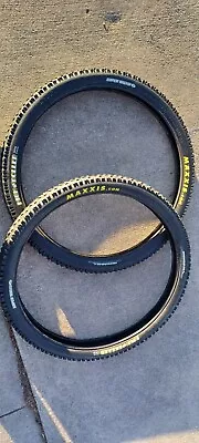 Two (2) Pair USED Maxxis Performance Downhill High Roller Bike Tire 26 X 2.35 • $52