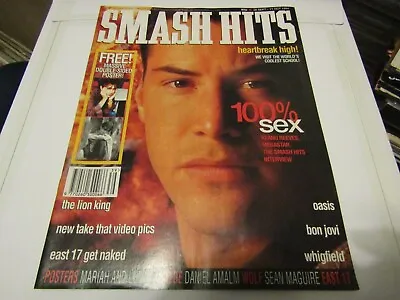 SMASH HITS Magazine 28 SEPT - 11 OCT 1994 Keanu Reeves / East 17 / Take That • £9.99