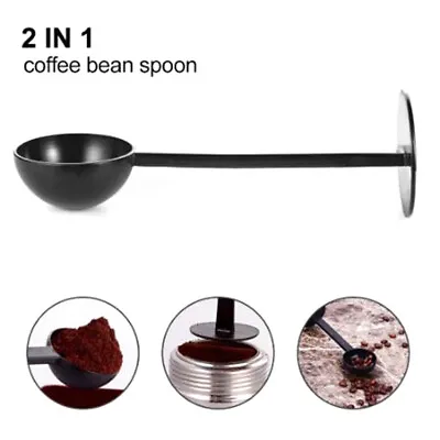 2-in-1 Espresso Coffee Bean Tea Spoon Cafe Professional Measuring :da • £3.18