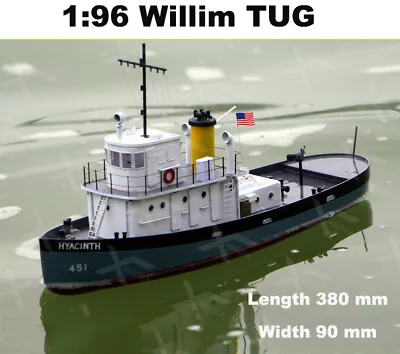 Willims Tug 308 Mm Scale 1:96 RC Model Kit Tug Working Boat • $165