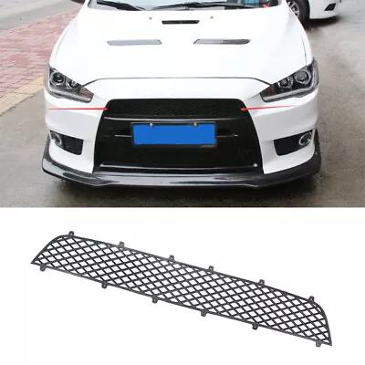 Black Front Upper Bumper Mesh Grill Grille For Mitsubishi Lancer Evolution 07-17 • $113.56