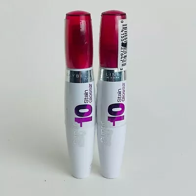 Lot Of 2  Maybelline New York Superstay 10 Hour Stain Gloss # 120 Berry Heavenly • $12.88