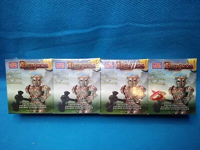 Mega Bloks Dragons 99652 Collectible Figure Knight With Axe Set Of 8 New Sealed! • $23.50