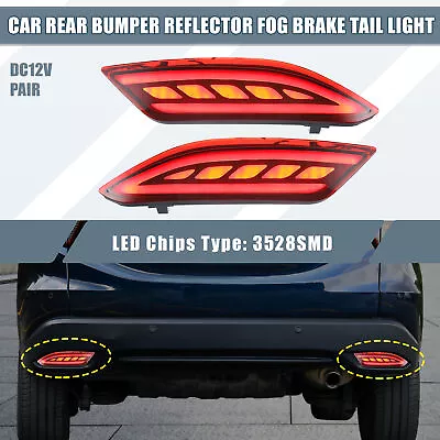 2PCS Rear Bumper Reflector LED Brake Turn Signal Light 33505T7SA01 For Honda HRV • $36.99