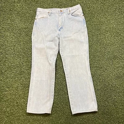 Wrangler Jeans 36 X 32 90s Vintage Denim Work-wear Western Ranch Rodeo Bottoms • $34.98