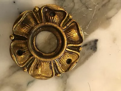 PE Guerin Gold Plated Brass Door Bell Button Antique Art Deco • $85