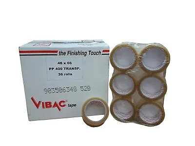 £244.95 • Buy Vibac Solvent Clear Tape 66m X 48mm Qty 108, Parcel Packing Packaging 