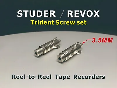 🏅 2 X STUDER  REVOX  Trident Screw Set  Screw Diameter 3.5mm • $20