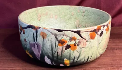 Floral Ceramic  SOL  Round Planter Dish Bowl Made In England 7.5”  • $14.95