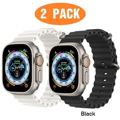 $11.99 • Buy 2Pack For Apple Watch Ocean Band Strap IWatch Ultra Series 8 7 6 3 SE 41 45 49mm