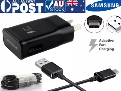 Genuine Samsung Fast Charge Wall Charger S8 S9 S10S20S21 Or Type-C USB Cable • $6.90