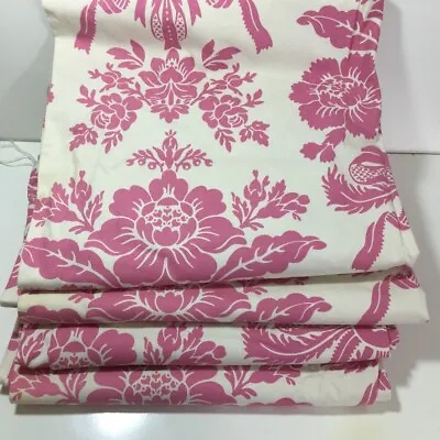 2 PairS Of Readymade Laura Ashley Lined Curtains Tatton Cerise W 62  X 54 Inch • £100