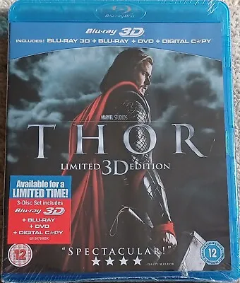 Thor Limited 3d Edition Blu-ray 3d + 2d New & Sealed Marvel  • £9.99