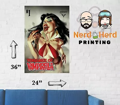 Vengeance Of Vampirella #1 Comic Wall Poster Multiple Sizes 11x17-24x36 • $22.99