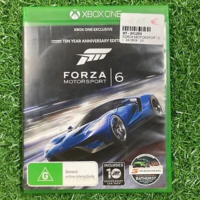 FORZA MOTORSPORT 6 - Xbox One Game In Case • $21