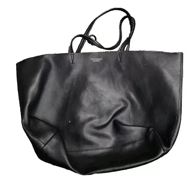 Victoria Secret Black Tote Bag With Silver Lettering victoria Secret Black • $14.99