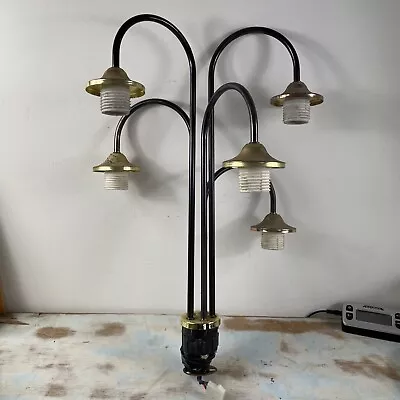 Vintage ‘Hollywood Regency’ Lotus Flower Table Lamp Stem No Base/flowers Include • $79