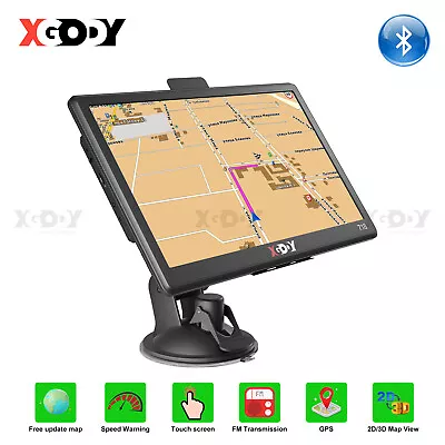 XGODY GPS Navigation With Bluetooth 7 Inch For Truck Car 2024 USA Canada Mexico • $51.99