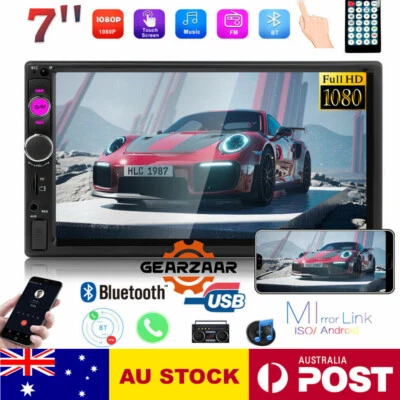 7  Double 2Din Car Radio Android Auto Bluetooth Stereo Head Unit MP5 Player AUS • $38.50