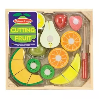 Melissa & Doug Cutting Fruit Set - Wooden Play Food • $16