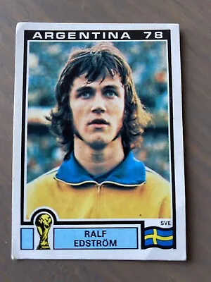 PANINI WORLD CUP ARGENTINA 78 1978 STICKER NUMBER 236 Ralf Edstrom Sweden Unused • £10