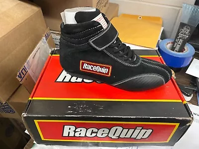 RaceQuip® 30500065RQP 305 Euro Carbon L Driving Shoes SFI 3.3/5 Black Size 6.5 • $45