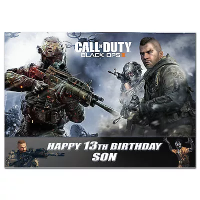 761; Personalised Birthday Card; CALLxOFxDUTY; For Any Age Name • £3.99